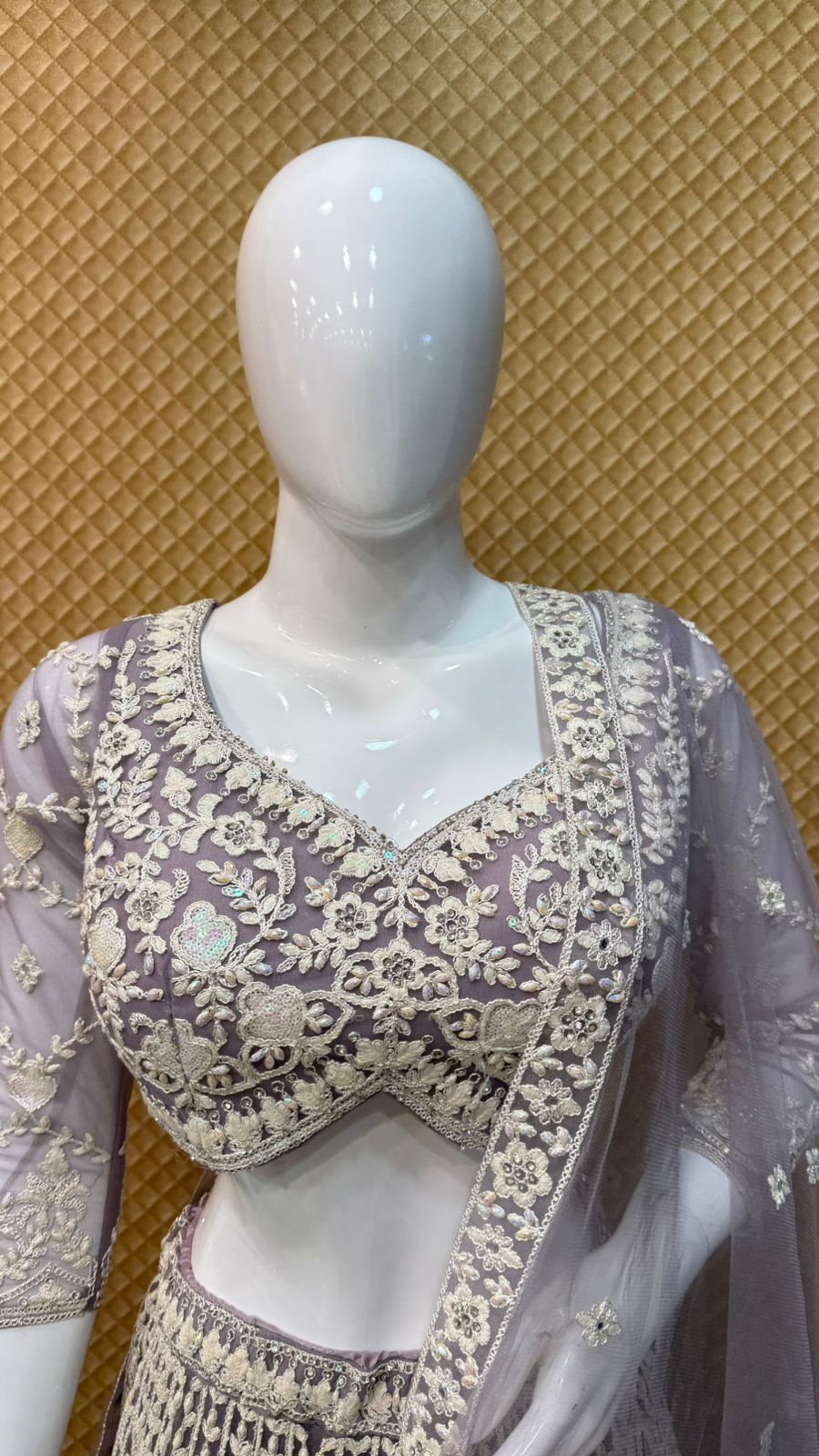 Bridal Wear Lehenga - D.No. SRS2411 - Image 2