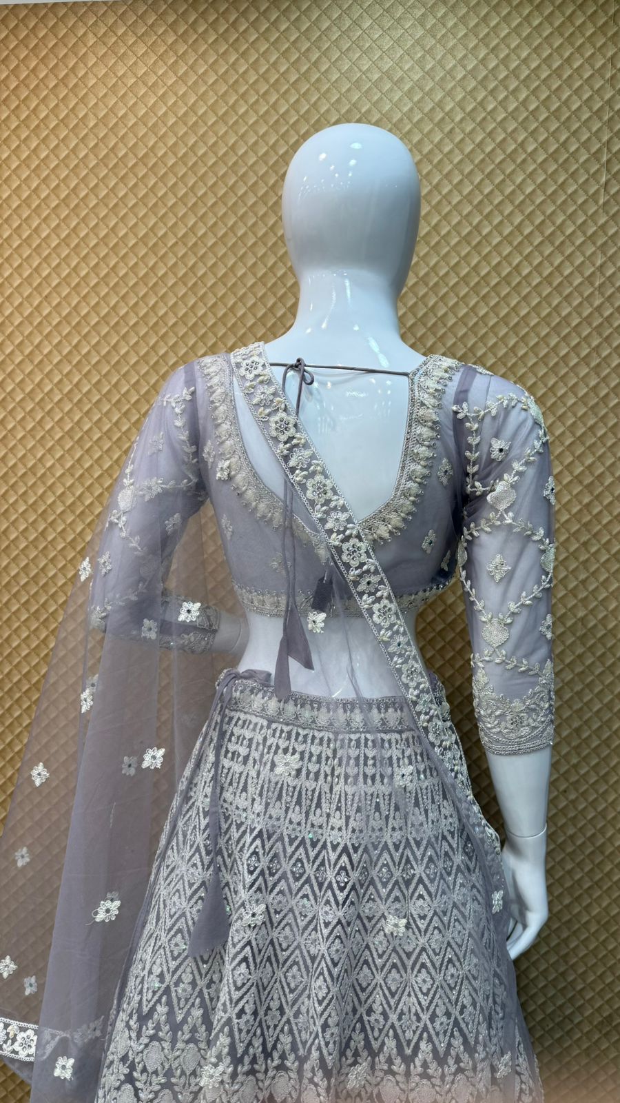 Bridal Wear Lehenga - D.No. SRS2411 - Image 4