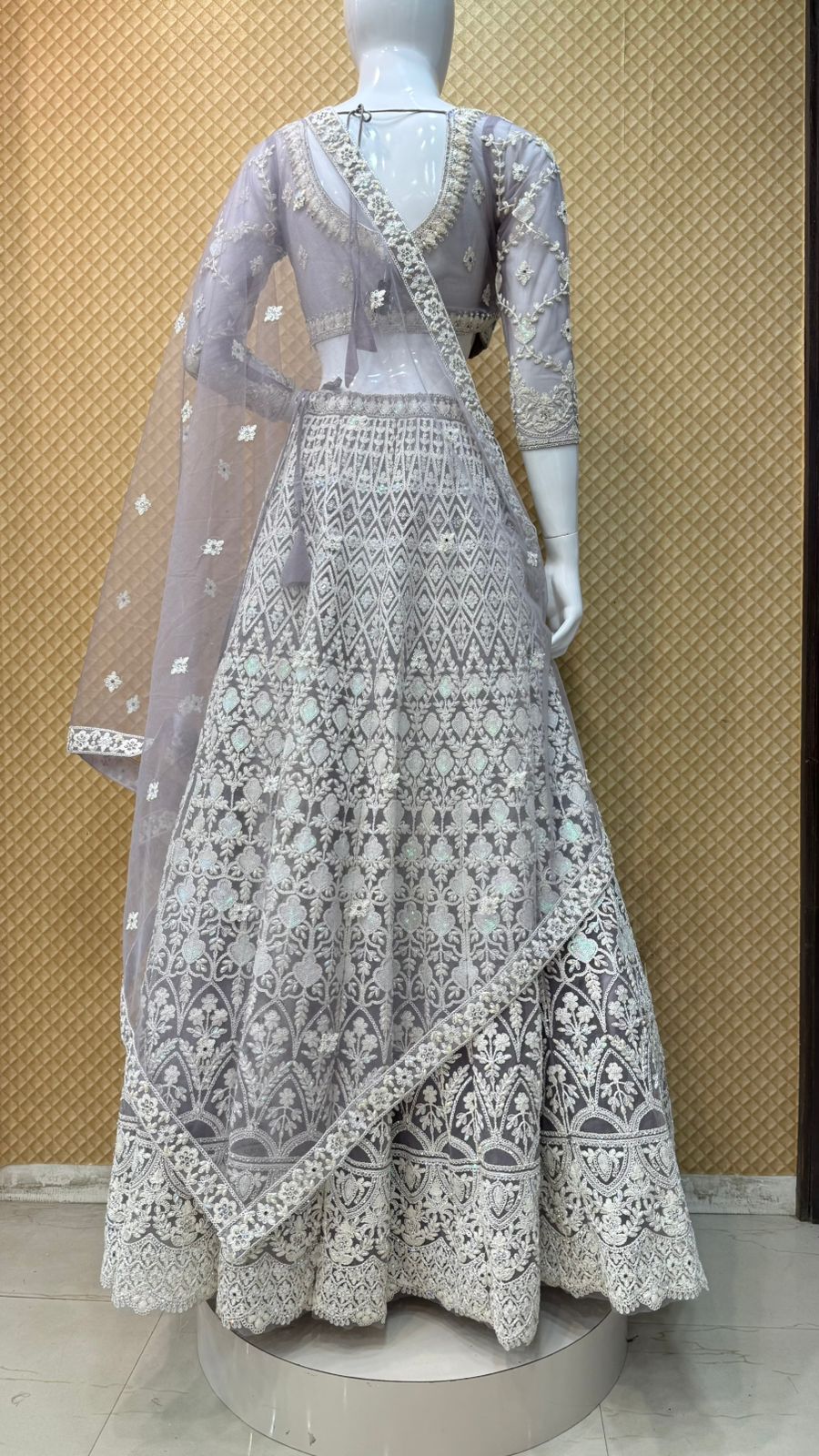 Bridal Wear Lehenga - D.No. SRS2411 - Image 5