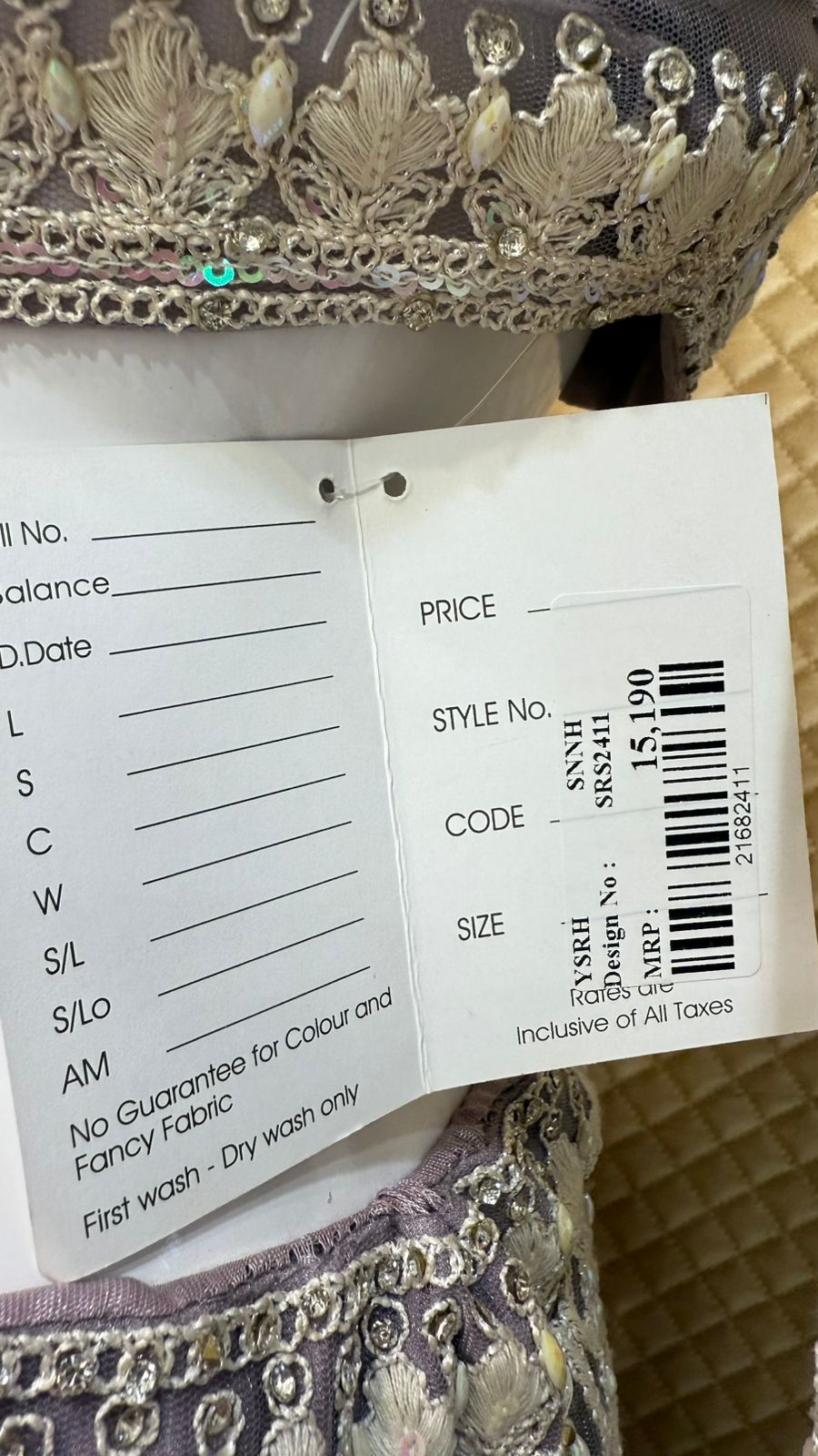 Bridal Wear Lehenga - D.No. SRS2411 - Image 6